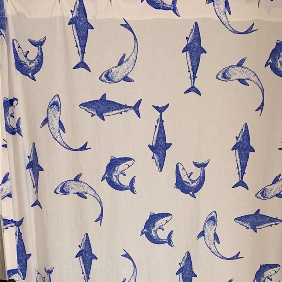 Pier 1 Other - Shark shower curtain